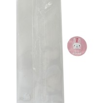 황씨네도시락 투명M봉투 100p + 스티커 토끼친구야 생일축하해 100p, 1세트