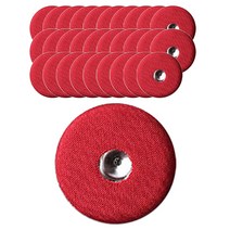 패션포인트 싸개스냅단추 23mm, 레드, 100개입