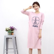 팡팡샵 T 긴 에펠파리수유 원피스