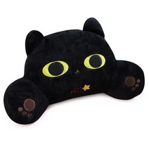 애니나라 헬로캣 EF 허리쿠션, 묘묘(Black)