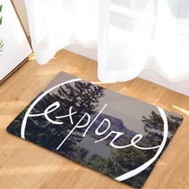 슈퍼식스 레터링 새긴 이미지 바닥 매트, 02