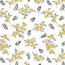 코튼빌 린넨 원단 11수 골드미모사, 아이보리