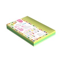 종이문화 스타일리쉬 시즌칼라 색지 혼합 305 SN-Green Tone 205g, A5, 100매