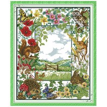 ZKF 십자수 DIY 세트, 1세트, 아름다운 화원