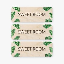모두의팩토리 트로피컬 미니 직사각 도어사인 3p, 10 SWEET ROOM