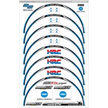 스텝원 모토스티커 Q2 휠스티커, 미놀타블루, 1세트