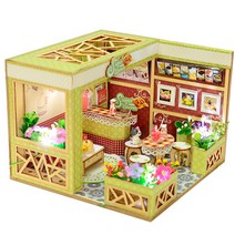 아디코 DIY 미니어처 키트 우드 스토어, 커피샵