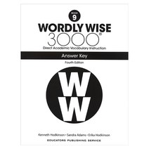 Wordly Wise 3000: Book 9 Answer Key:, Educators Pub Service