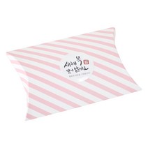 황씨네도시락 반달상자 스트라이프 핑크 30p + 새해복 스티커 원형캘리 30p, 혼합 색상, 1세트