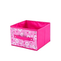 DM 알럽홈 플라워패턴 옷장정리 행거수납함 서랍핑크, 1개