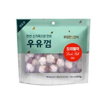 푸짐한 간식 대용량 우유껌 소, 오리말이, 1개