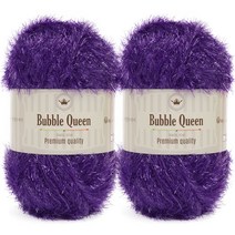 브랜드얀 버블퀸 수세미실 2p, 29번 딥퍼플, 2개입