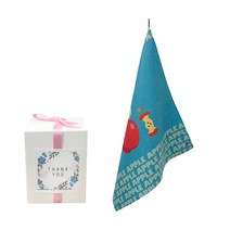 삼육오데이 DIY 돌답례품 수건 10p + 박스 10p + 리본 핑크 12p + 땡큐스티커 12p, 사과조아 , 1세트