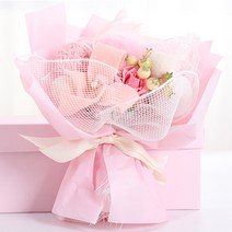 메이코글로벌 조화 꽃비누 순결 꽃다발, 핑크