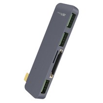 라이노 USB 타입C 멀티 허브 알루미늄 5 in 1 RUC-10, 스페이스 그레이