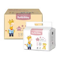 대디베이비 골드 밴드형기저귀 남녀공용 소형(4~6kg), 120매입, 소형