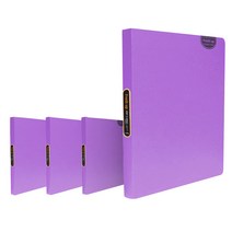 희망화일 뉴 후레쉬업 40P 링 칼라화일, 보라, 4개입