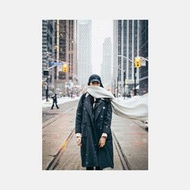 유로컴퍼니 캔버스 프링팅 액자 Canvas-H82 눈오는뉴욕