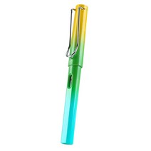 미니띠네 그라데이션 성인용 만년필, 0.5mm, 옐로우그린