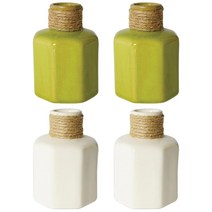 바람 아띠 디퓨져병 그린 2p + 화이트 2p, 혼합 색상