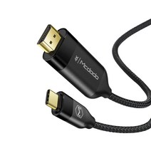 맥도도 C타입 to HDMI 미러링 케이블 블랙, 1개, 2m