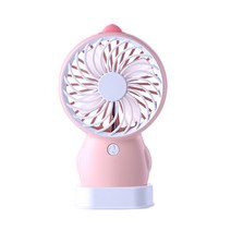 스미다 캐릭터 미니 핸디팬 휴대용 선풍기, SMD-S14000, Pink(Goblin)