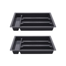텐바이텐 서랍용 수저분리함400-2p_(923624) 정리선반/다용도선반, 그레이, 2개
