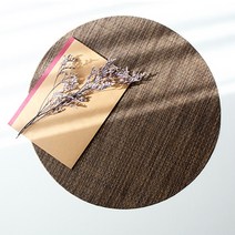 모리스벤암펠 멜로우스페이스 Green PVC 테이블 식탁 매트 TC-T3, 모카브라운 원형, 38 x 38 cm