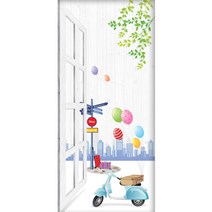 픽스픽스 현관문 시트지 사랑을 찾아서 HWS-28062, 혼합 색상