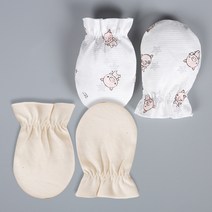 오가닉붐 손싸개 여름용 네츄럴 + 피기