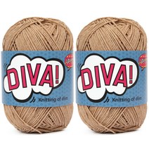 실바람 디바 뜨개실 2p, 7번 라떼