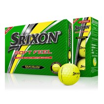 던롭 2019 스릭슨 소프트필 11 골프공 정품 2피스 지름 42.67mm 12p, 옐로우, 2세트