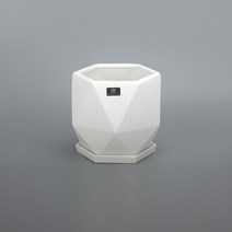 가꾸지오 무광택다이아1515 화분, 화이트