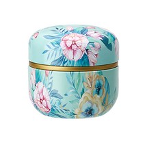 정목원 아케이드 휴대용 차통 ZMY-005-GF, 그린플라워, 1개