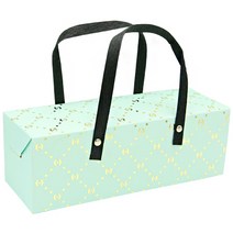 도나앤데코 단비 도트 금박장식 박스백, 민트, 5개