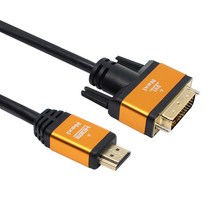넥시 HDMI 2.0 to DVI 골드메탈 모니터 케이블 V2.0, NX-HD20DVI-030