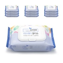러브레터 프리미엄 물티슈 캡형, 20매, 10개
