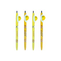 구데타마 피규어볼펜 0.7mm 4p, 혼합 색상, 1세트