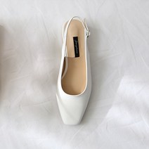 단골언니 여성용 제인 스퀘어토우 베이직 슬링백 4cm