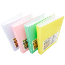 더오픈하우스 파스텔 PP포켓앨범 4종, yellow, blue, mint, pink
