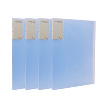 에코청운 신투명 클리어화일 10매 A4, 하늘, 4개