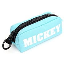 디즈니 미키 클래식 왕지퍼 필통 MK0260, 민트, 1개