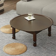 즐거운집 엔틱 원형밥상 중형 69 x 69 x 24 cm, 혼합 색상