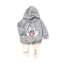 리틀래빗 아동용 베이비긴팔 L 눈코입레깅수트