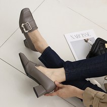 잭앤질 반짝보석 버클 펌프스 5cm JC9504