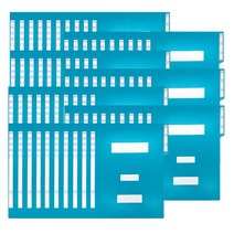 드림산업 정보화일 10매, 파랑, 7개