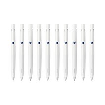 제브라 블렌 젤잉크팬 0.5mm, 화이트바디 + 블루잉크, 10개
