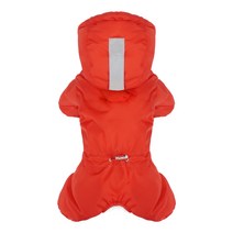 퍼피엔젤 MAGAGIO 스노우 후드 패딩 오버롤 OW453, 325 Red