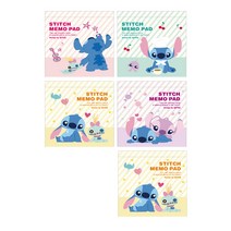 디즈니 스티치 미니 메모패드 100 x 100 mm, 랜덤 발송, 5개