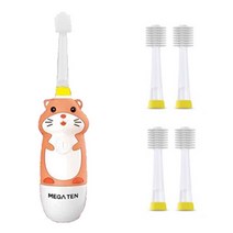 메가텐 키즈소닉 전동칫솔 햄스터 + 리필헤드 4p, MB-KS6008HA